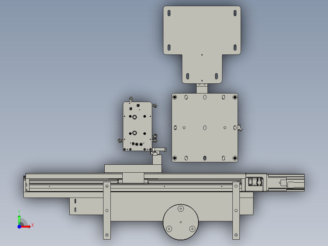 第1台震动盘总装1平台版前视图