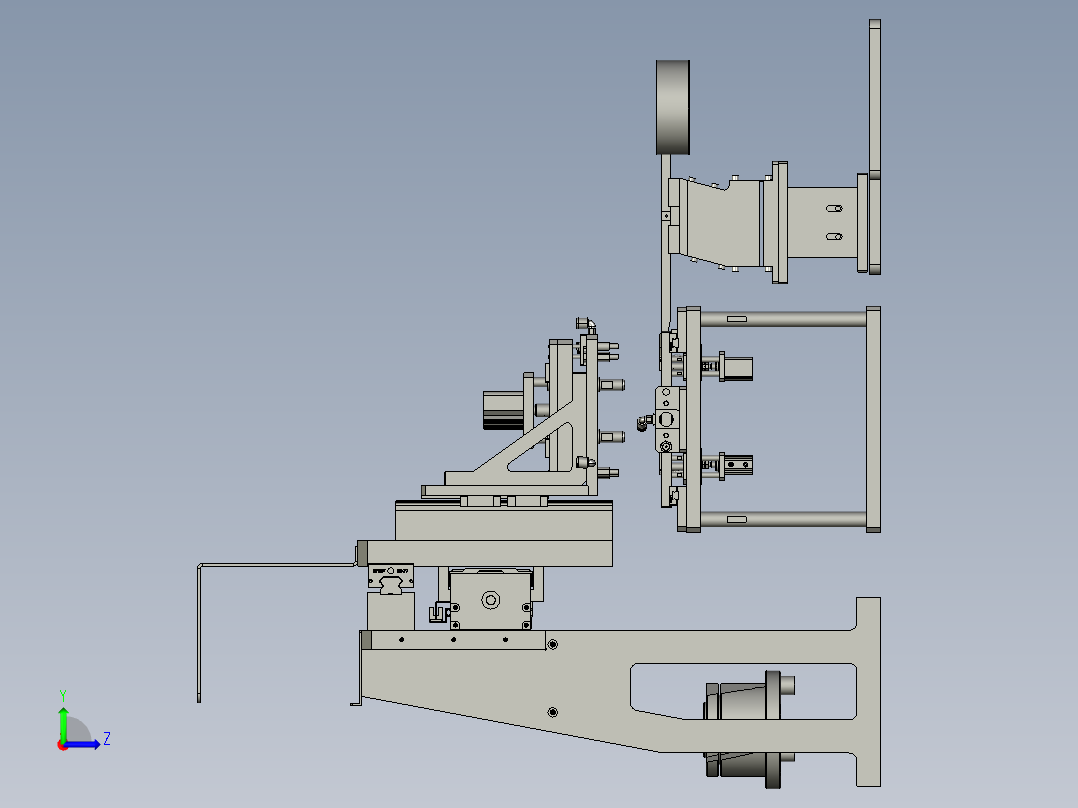 第1台震动盘总装1平台版左视图