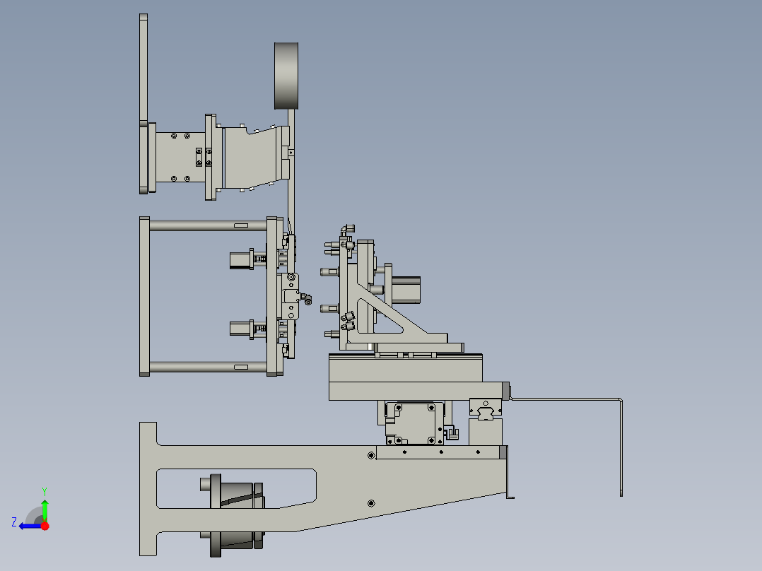 第1台震动盘总装1平台版右视图