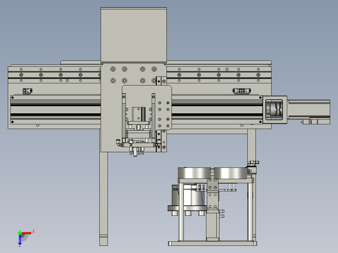 第1台震动盘总装1平台版俯视图