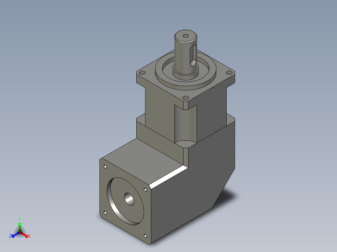NPFR42-100-K-P2-伺服电机用-2-2正等轴测图