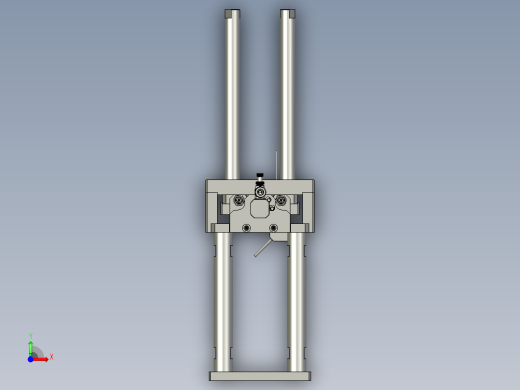 RS-滚胶机纸板分料机构组合图前视缩略图