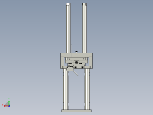 RS-滚胶机纸板分料机构组合图后视缩略图