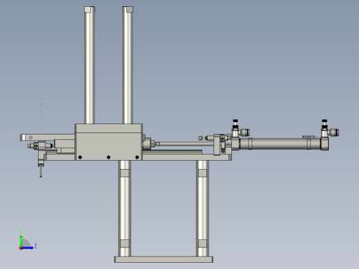 RS-滚胶机纸板分料机构组合图左视缩略图