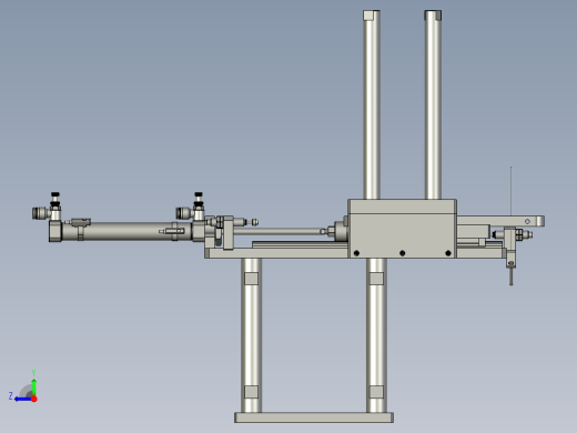 RS-滚胶机纸板分料机构组合图右视缩略图