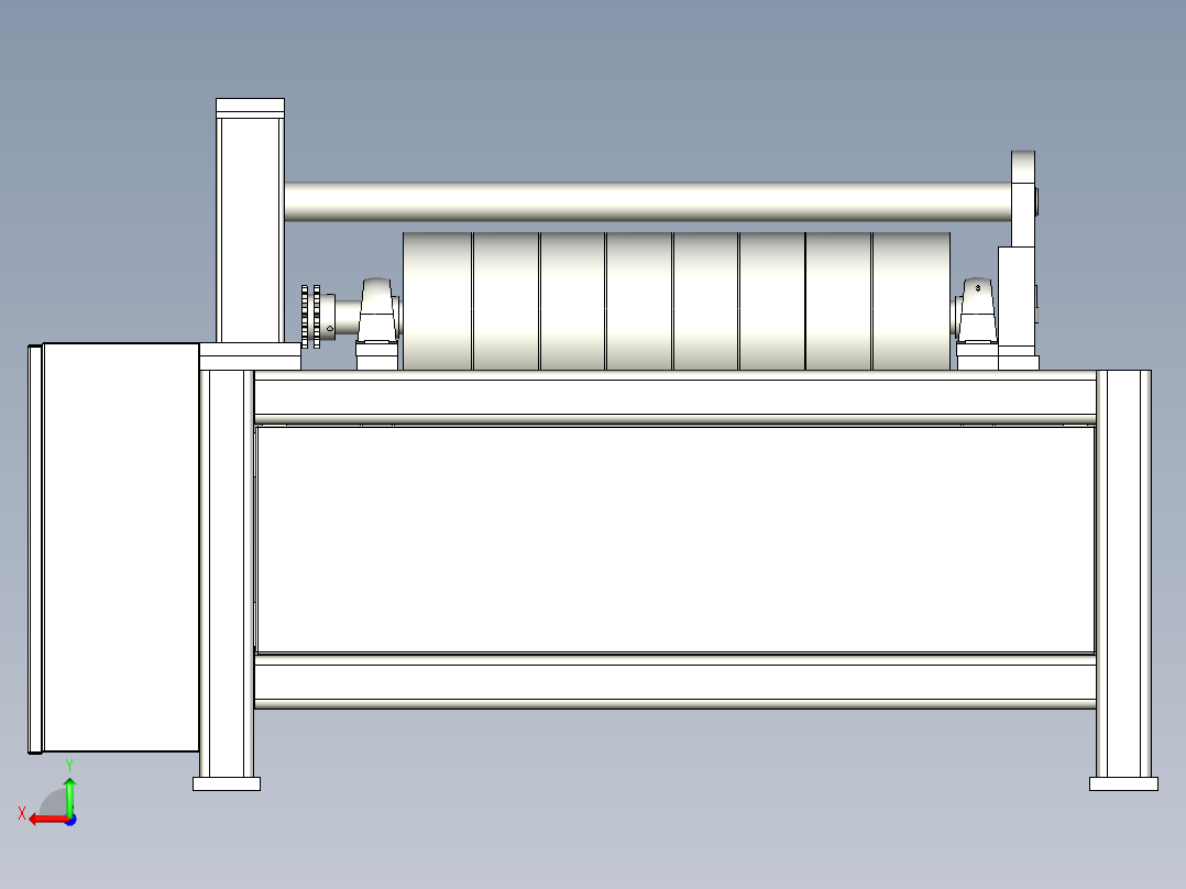 板料折圆机滚圆机后视图