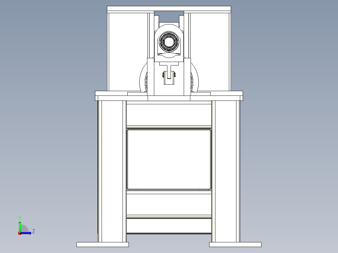 板料折圆机滚圆机左视图
