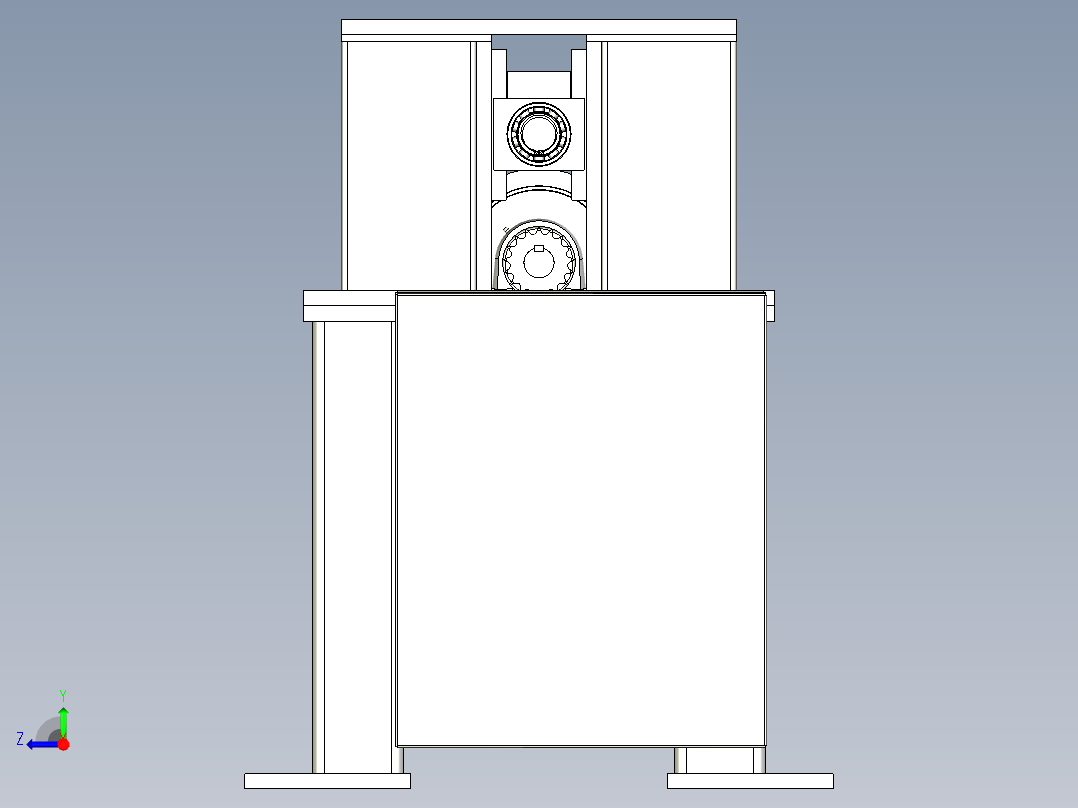 板料折圆机滚圆机右视图