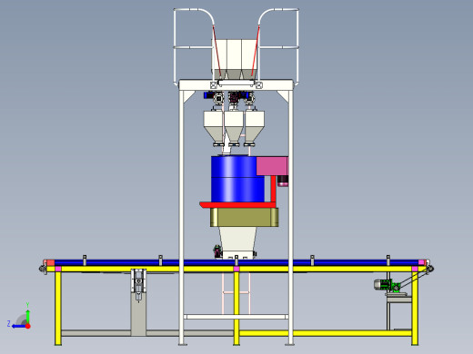 大型立式配料设备设计右视缩略图