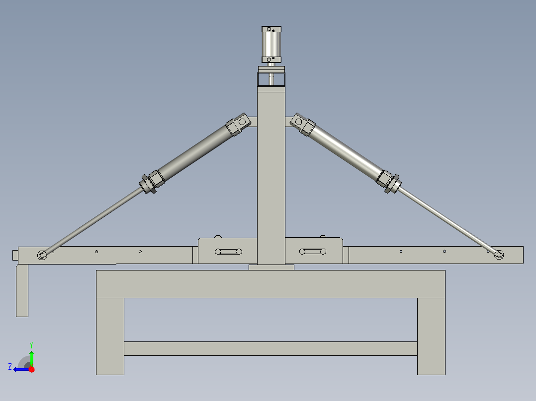 隧道压板折弯装置右视图
