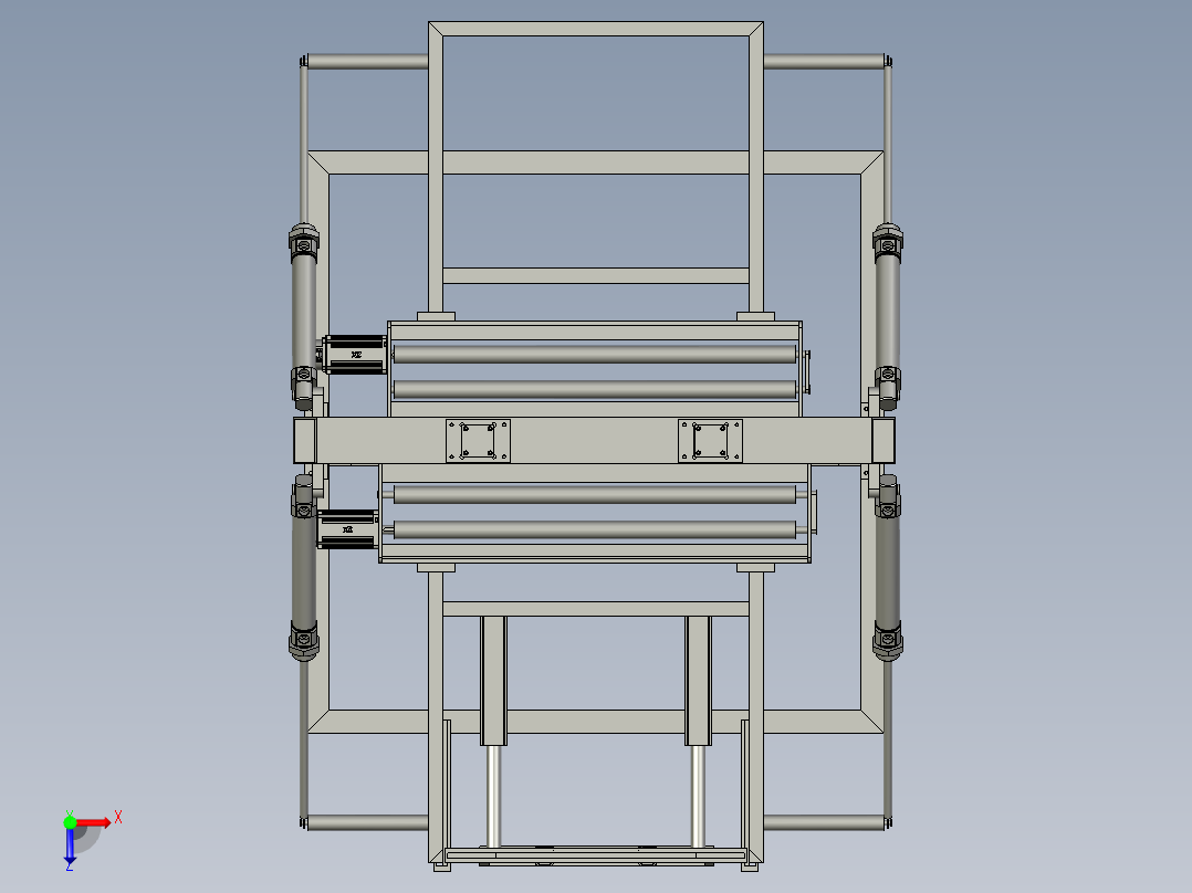 隧道压板折弯装置俯视图