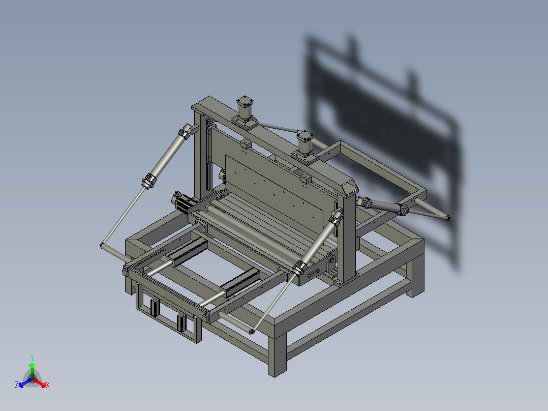 隧道压板折弯装置正等轴测图