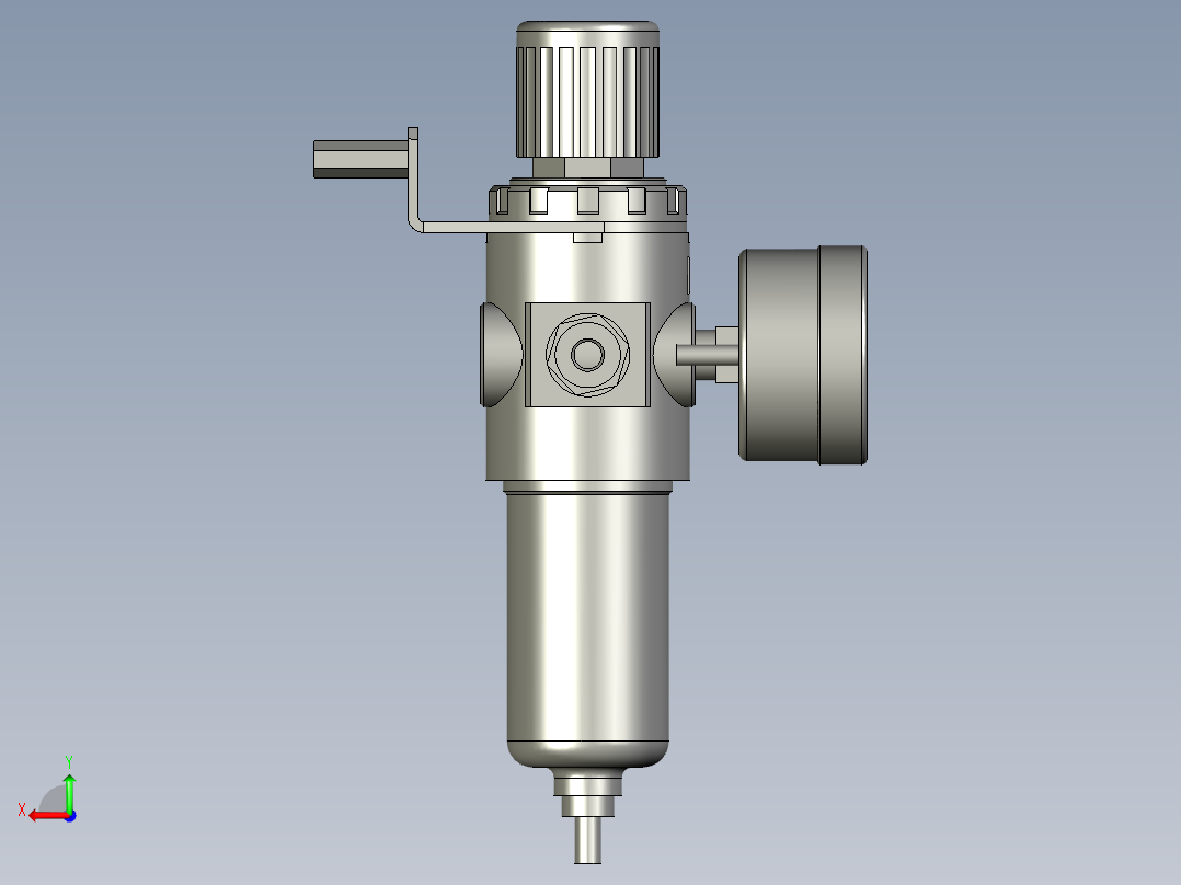 三坐标激光点焊机产线设计-油水分离器AFR2000-ZG747B-V1后视图
