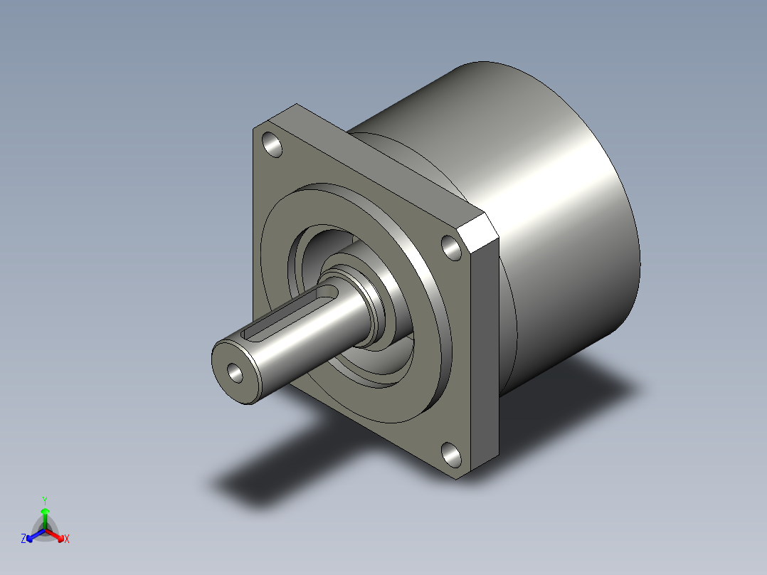 PF60(一级)精密行星减速机PF60-L1-5_PF60-10壹级箱体主视图