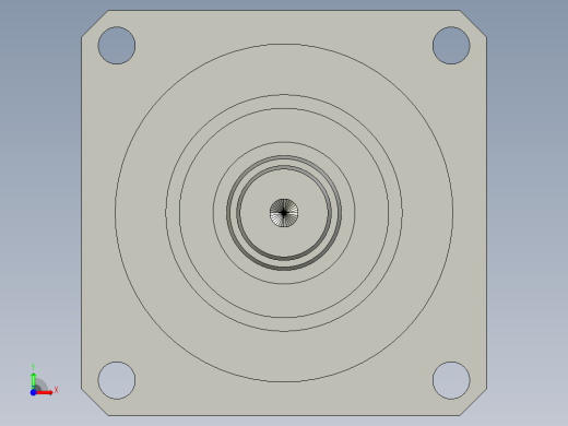 PF60(一级)精密行星减速机PF60-L1-5_PF60-10壹级箱体前视缩略图