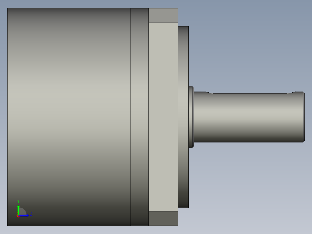 PF60(一级)精密行星减速机PF60-L1-5_PF60-10壹级箱体左视图