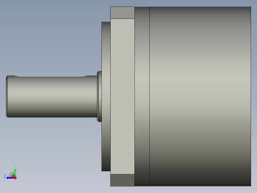 PF60(一级)精密行星减速机PF60-L1-5_PF60-10壹级箱体右视缩略图