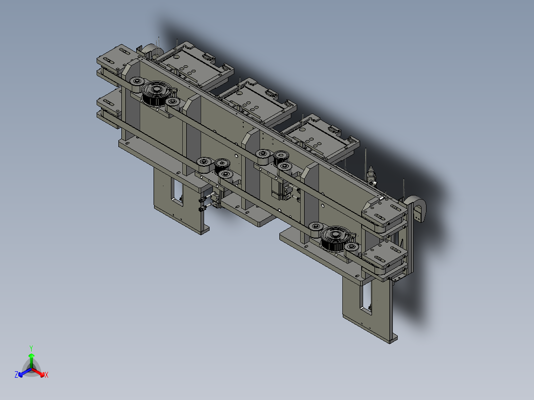 SAWH02-03200A0同步带搬运线主视图