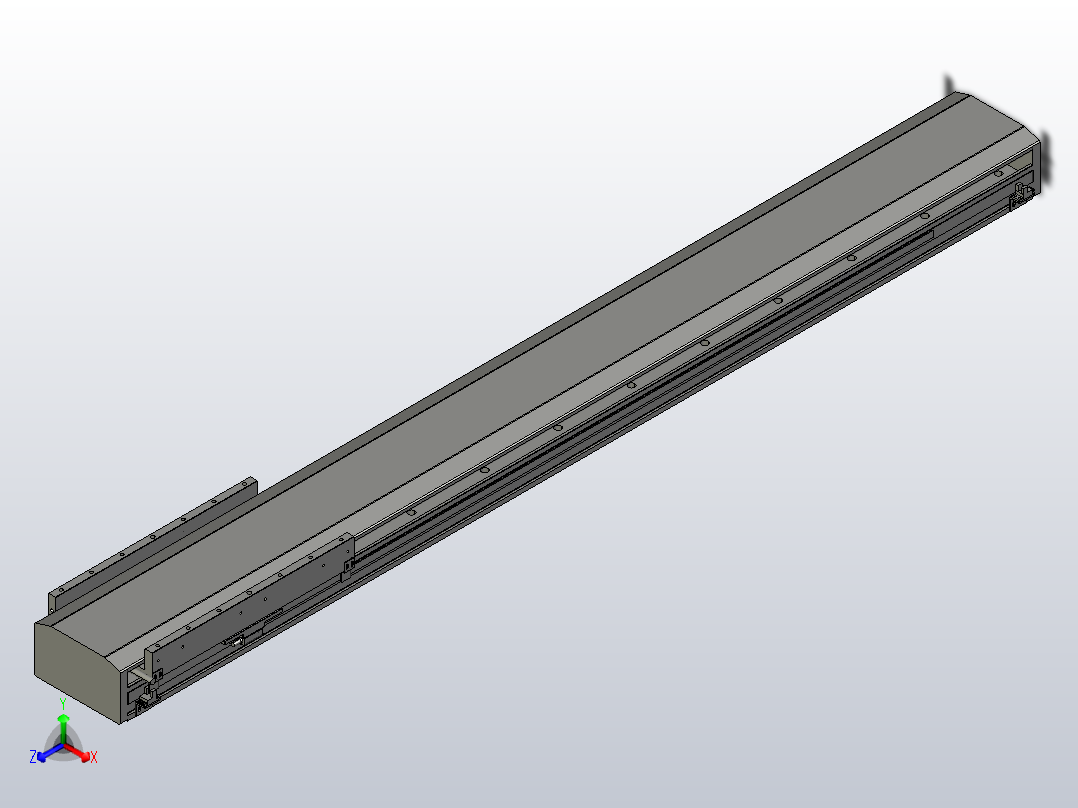 直驱直线电机轴TPA-LNP-140D-P13-L1080-C-1-3-C-10-N3(磁栅尺)主视图
