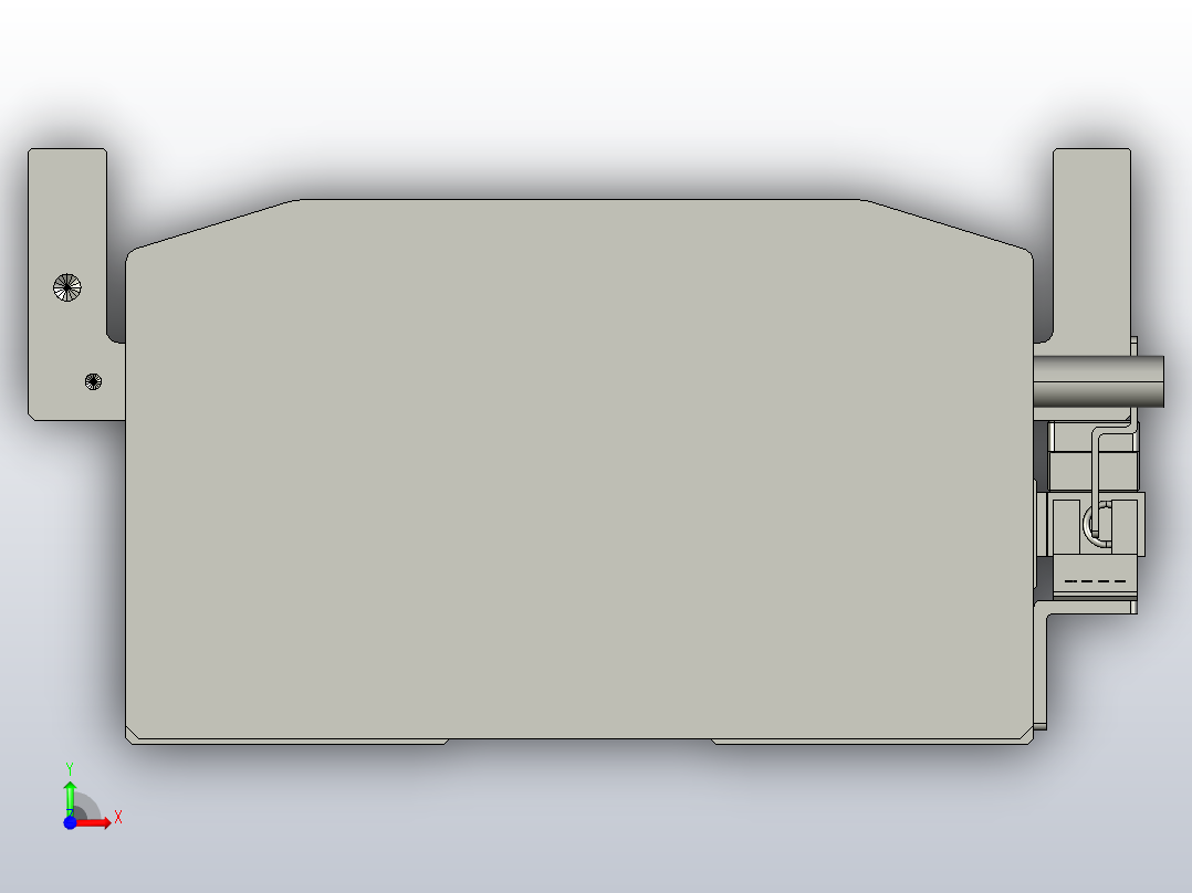 直驱直线电机轴TPA-LNP-140D-P13-L1080-C-1-3-C-10-N3(磁栅尺)前视图