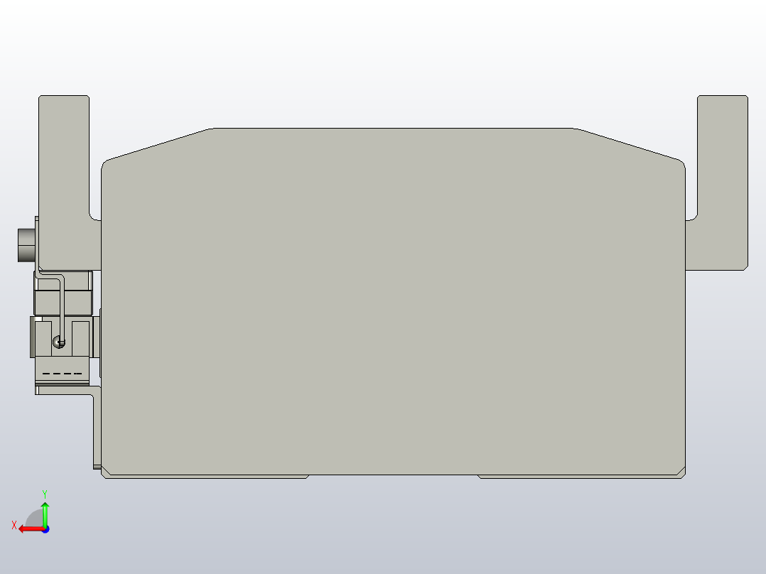 直驱直线电机轴TPA-LNP-140D-P13-L1080-C-1-3-C-10-N3(磁栅尺)后视图