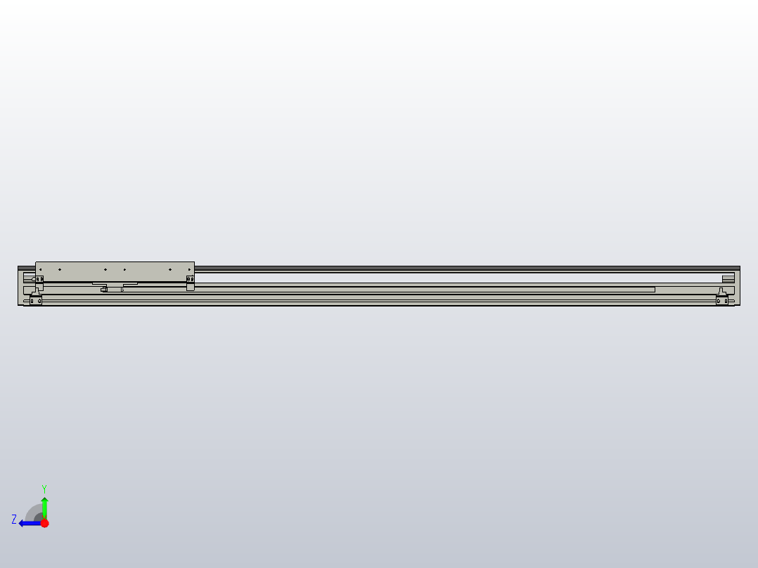 直驱直线电机轴TPA-LNP-140D-P13-L1080-C-1-3-C-10-N3(磁栅尺)右视图