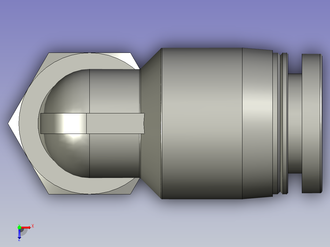 过滤器接头PL802俯视图