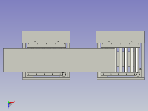 钢板板件传送平台俯视缩略图