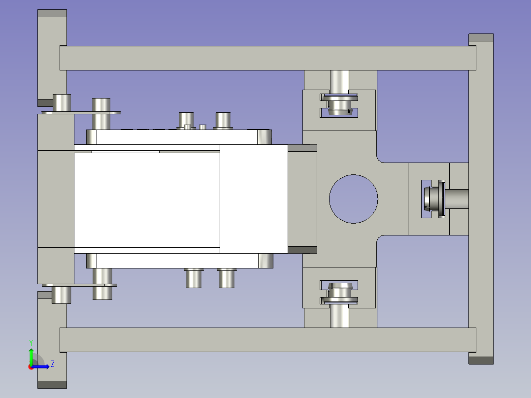 8帽盖分料固定组件左视图