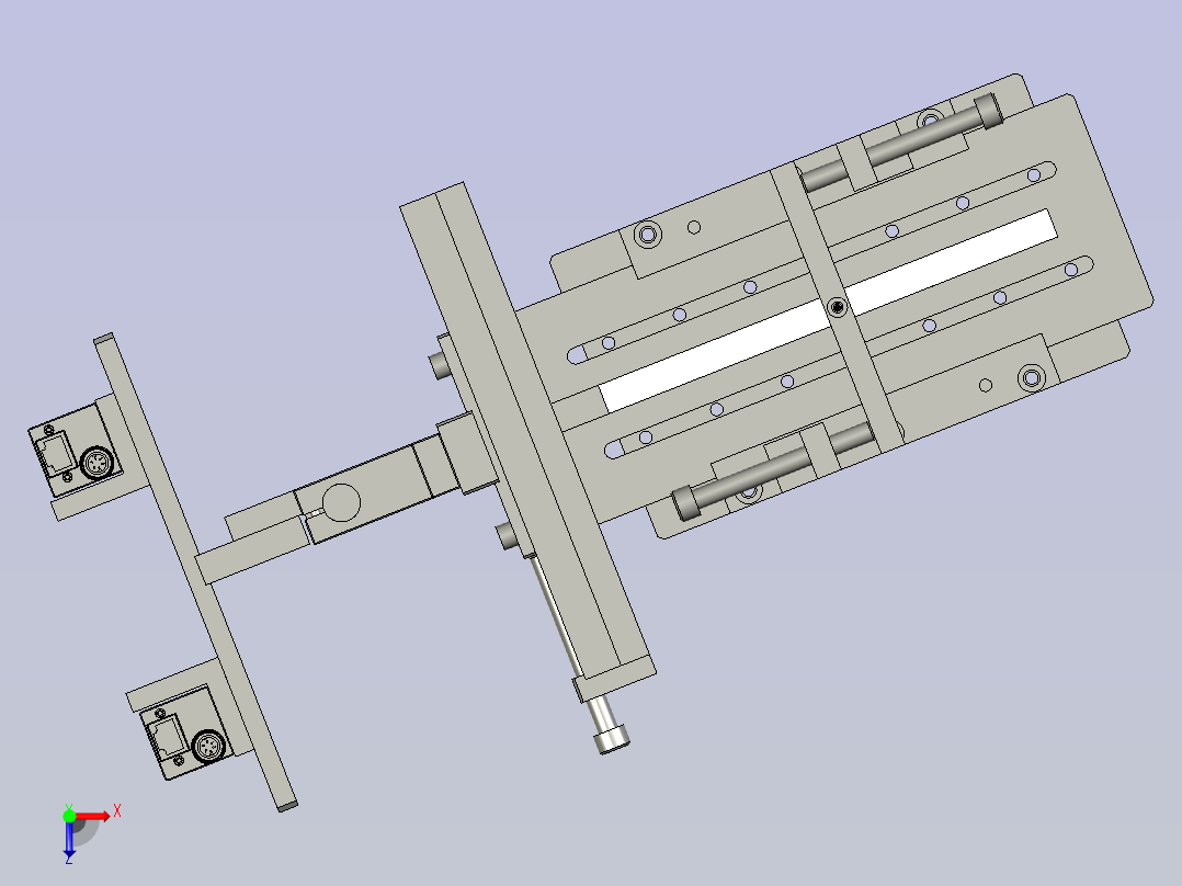 FJ-相机前后调整机构设计俯视图