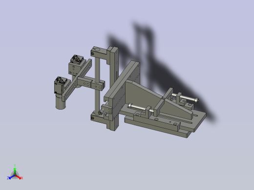 FJ-相机前后调整机构设计正等轴测缩略图