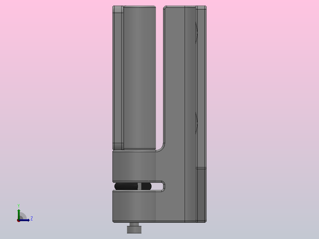 CL137铰链[CL137-Z]左视图