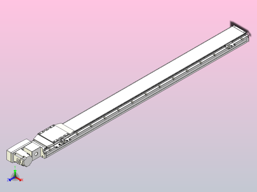 机器人皮带驱动直线轴TPA-GCB-120-P70-L1200-QL-M20-N3正等轴测缩略图