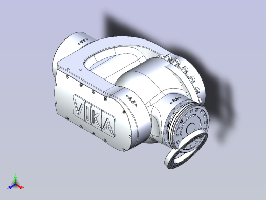 一款六轴工业机器人3D模型