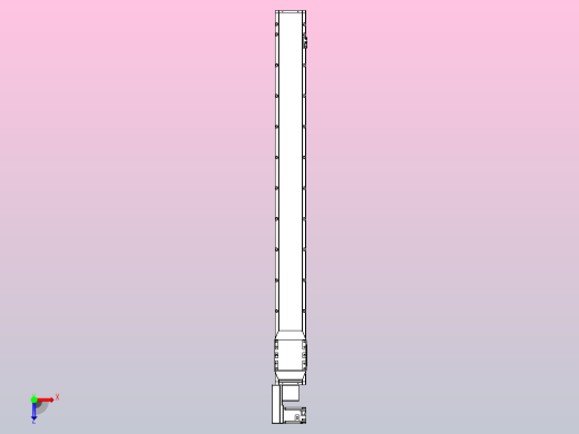 机器人皮带驱动直线轴TPA-GCB-150-P80-L1500-QL-M75-N3俯视缩略图