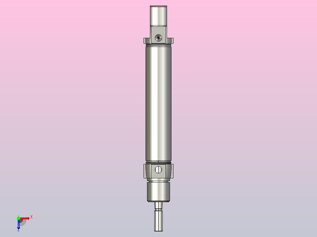 圆形气缸DSNUP系列[DSNUP-16-50-P-A]俯视图