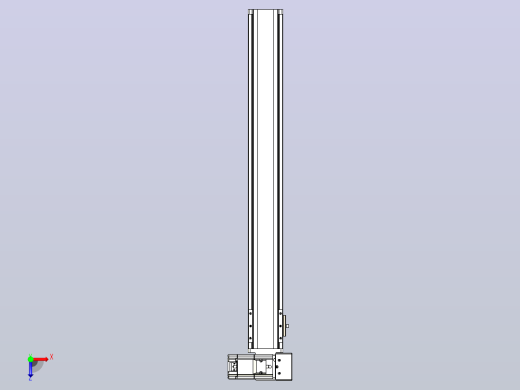 皮带直线轴半封闭可选导轨TPA-HNB-85S-90-L650-RU-C-P20-N3俯视缩略图