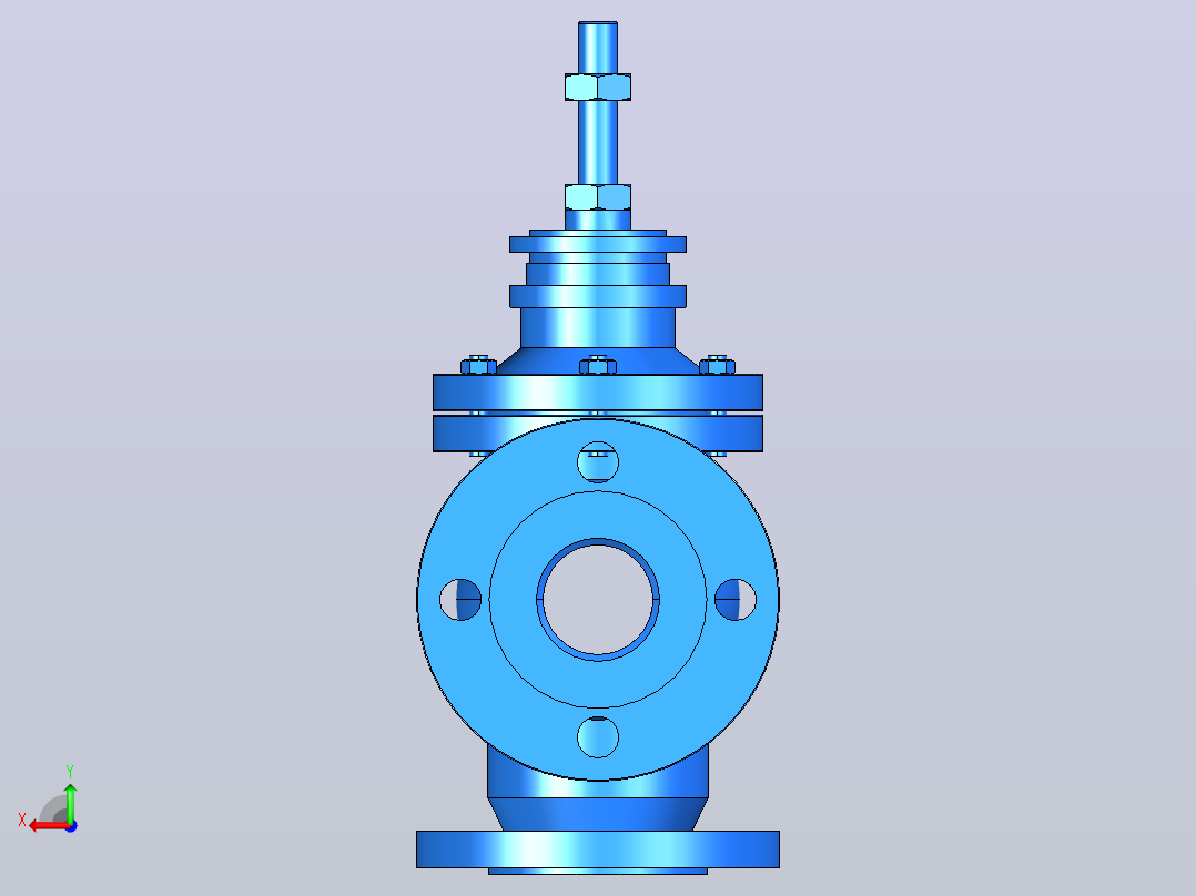 QLD标准型分流阀[DN50－QD－PN40]后视图