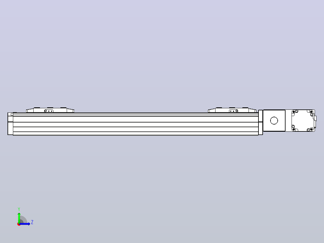 皮带直线轴双滑块型TPA-GCBS-80-P60-L175-QR-M20-N3左视图