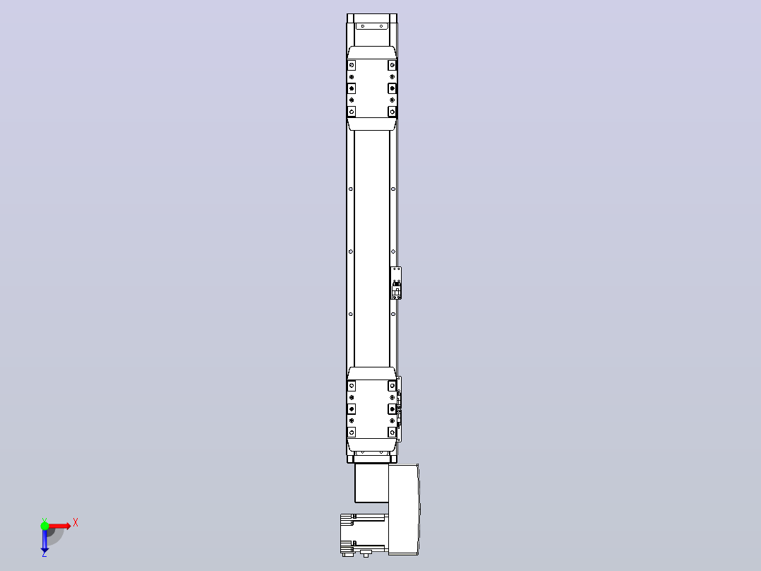 皮带直线轴双滑块型TPA-GCBS-80-P60-L175-QR-M20-N3俯视图
