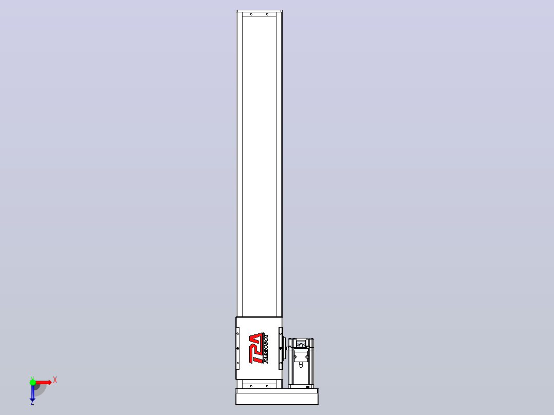 滚珠丝杠直线轴带导轨全封闭TPA-HCR-110D-1610C-L700-MR-Y-P40-N3俯视图