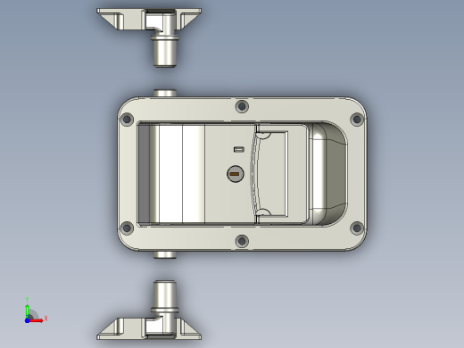 带闭锁Takigen FA-1815-S-1的凸轮锁前视缩略图