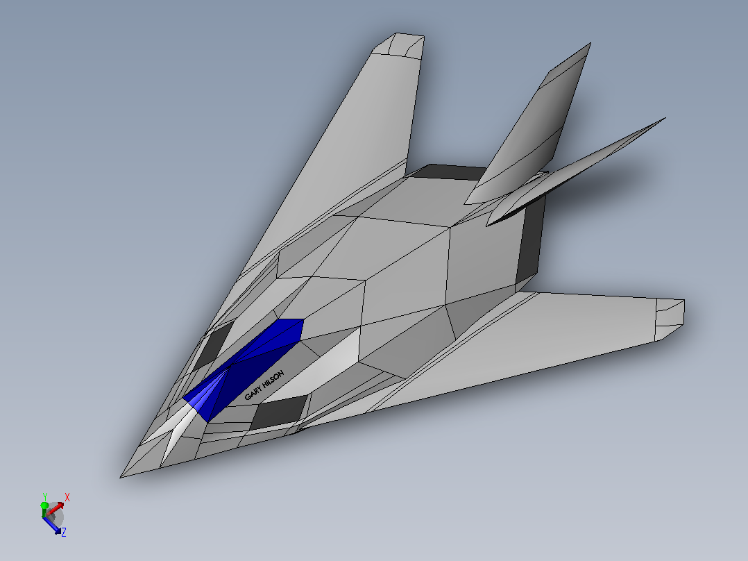 F-117夜鹰攻击机主视图