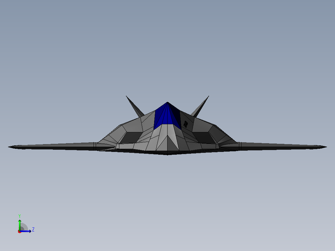F-117夜鹰攻击机左视图