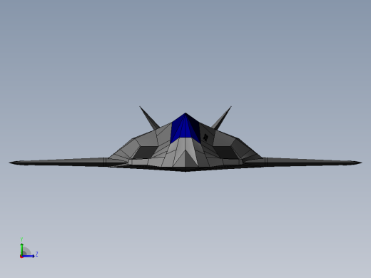 F-117夜鹰攻击机左视缩略图