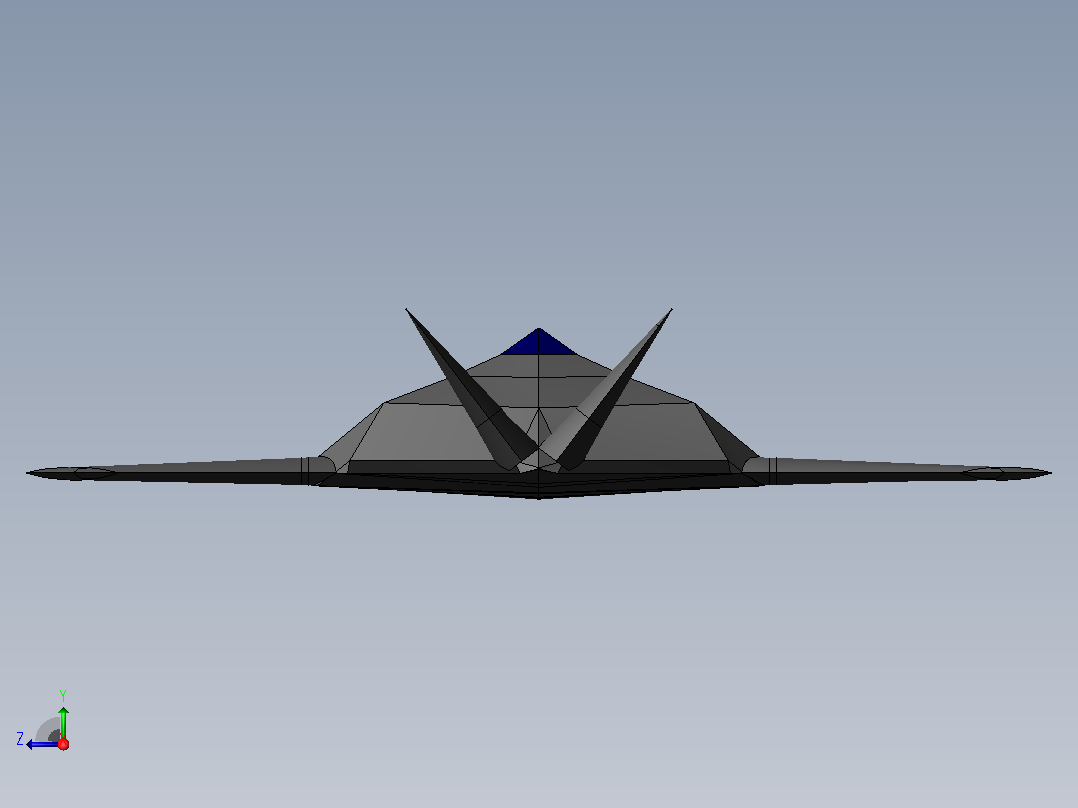 F-117夜鹰攻击机右视图