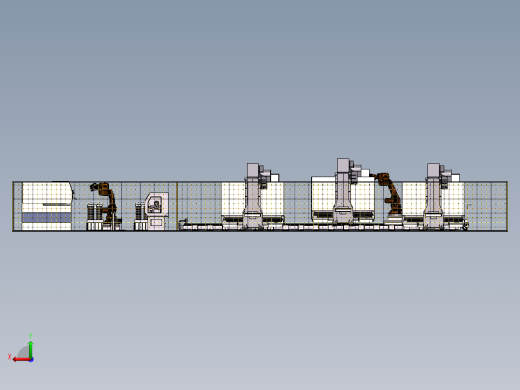 瓦形工件自动生产线sw19可编辑后视缩略图