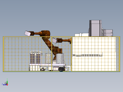 瓦形工件自动生产线sw19可编辑右视缩略图