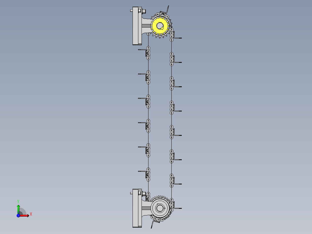 托盘升降机前视图
