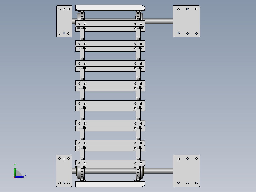 托盘升降机左视图